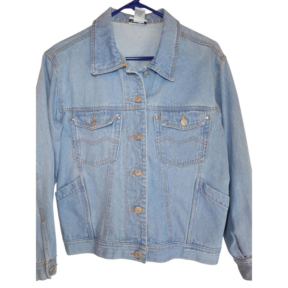 Newport‎ News Denim Jacket Womens Size 8 Light Wash Western Jean Classic